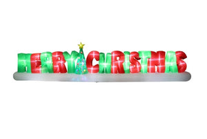 20 ft. Inflatable Merry Christmas Sign - 20 ft Plastic