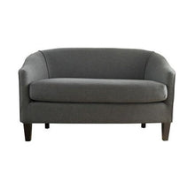 Load image into Gallery viewer, Isolde Modern Petite Loveseat, Dark Gray Fabric
