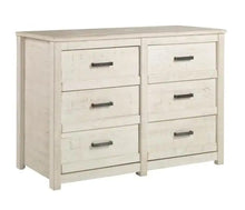 Load image into Gallery viewer, Carmel 6-Drawer Antique White Dresser 33.25 in. x 51 in. x 18.5 in.

