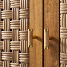 Load image into Gallery viewer, 66&quot; Palmdale Woven Door Cabinet Natural
