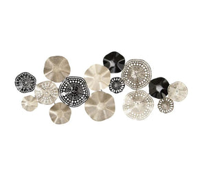 25-in H x 59-in W Abstract Metal Wall Panel