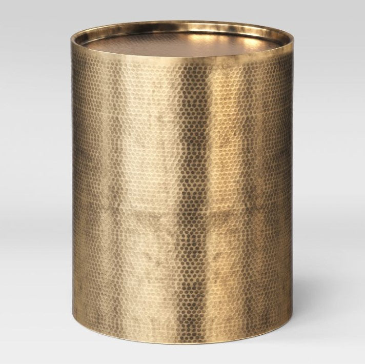 Manila Cylinder Drum Accent Table