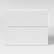 Load image into Gallery viewer, 2 Drawer Modular Nightstand White
