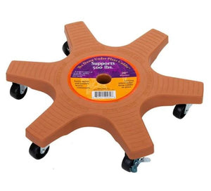 20 in. Terra Cotta Plastic Down Under Plant Caddie, Set of 5, 7530RR