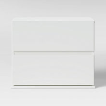 Load image into Gallery viewer, 2 Drawer Modular Nightstand White
