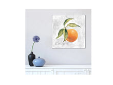 Load image into Gallery viewer, &quot;L Orange on White&quot; by Silvia Vassileva Canvas Print - 18x18x1.5
