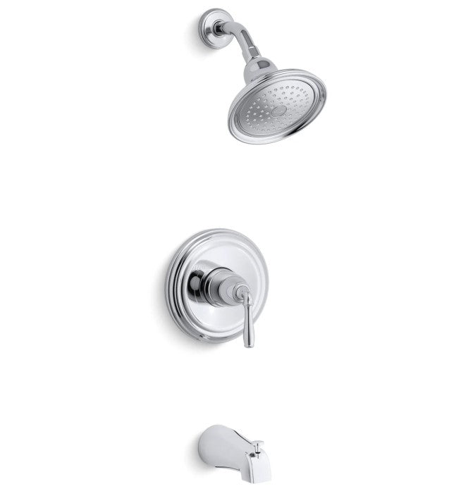 Devonshire Tub and Shower Trim Package with Single Function Shower Head and Rite-Temp Pressure Balancing Technology