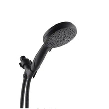 Load image into Gallery viewer, 5-Spray Patterns 5 in. High Pressure Wall Mount Handheld Shower Head in Matte Black
