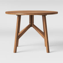 Load image into Gallery viewer, 42&quot; Clarksburg Cross Leg Wood Dining Table Round Brown
