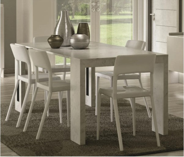 ERIKA Modern Extendable Console Table Dining Table - Antique White *AS-IS*