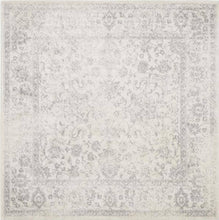 Load image into Gallery viewer, Adirondack Ivory/Silver 5 ft. x 5 ft. Square Border Area Rug
