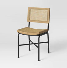 Load image into Gallery viewer, Errol Cane and Wood Dining Chair with Metal Legs Natural
