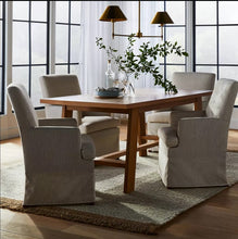 Load image into Gallery viewer, Upholstered Slipcover Dining Chair Cream - Threshold™ designed with Studio McGee 4133RR
