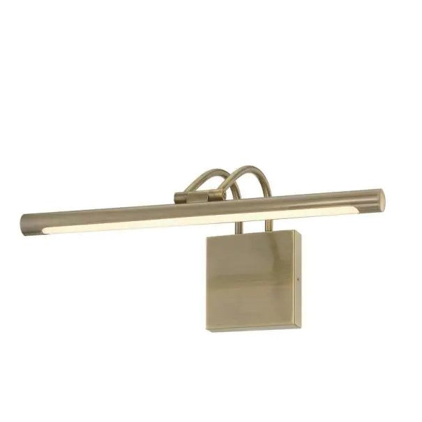 17 in. 15-Watt Antique Brass Hardwire Adjustable Integrated Dimmable LED Picture Light, 3000K