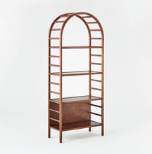 Load image into Gallery viewer, 72" Holladay Curved Wooden Bookcase
