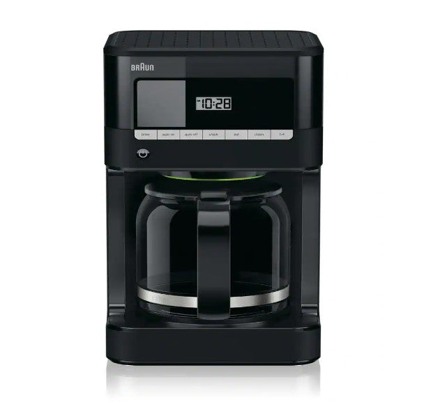 BrewSense 12-Cup Programmable Black Drip Coffee Maker with Temperature Control