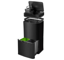 Load image into Gallery viewer, 16.3 Gal. Rubbish Capacity Large Automatic LED Motion Detection Lid with Black 983AH
