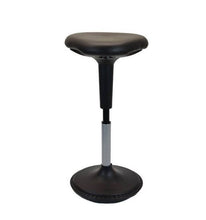 Load image into Gallery viewer, Wobble Standing Desk Office Chair Black Vinyl
