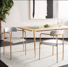 Load image into Gallery viewer, Set of 2 Camille Side Chair Gray/Gold - Safavieh MRM1011
