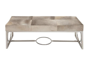 Silver Accent Bench 48-in x 18-in x 17-in