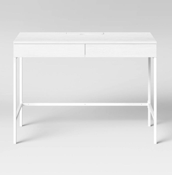 Loring Wood Writing Desk with Drawers