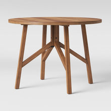 Load image into Gallery viewer, 42&quot; Clarksburg Cross Leg Wood Dining Table Round Brown
