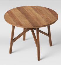 Load image into Gallery viewer, 42&quot; Clarksburg Cross Leg Wood Dining Table Round Brown
