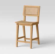 Load image into Gallery viewer, 38 Inches (H) x 18 Inches (W) x 20 Inches (D) Tormod Backed Cane Counter Height Barstool
