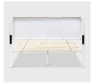 Queen Edgecombe Wooden Low-Profile Platform Bed
