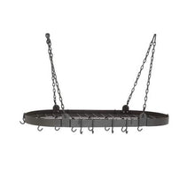 Load image into Gallery viewer, 3.25 in. x 18 in. x 36 in. Graphite Oval Pot Rack
