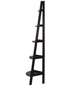 5 Shelf Corner Ladder Bookcase