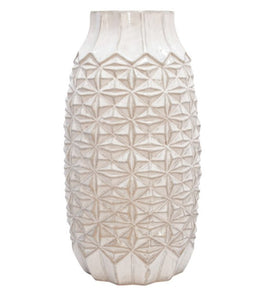 18" Tribal Vase, Ivory
