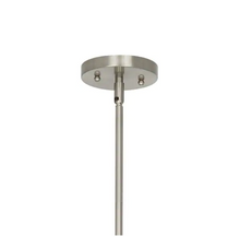 Load image into Gallery viewer, 1-Light Brushed Nickel Mini Pendant with Glass Shade, 5680RR
