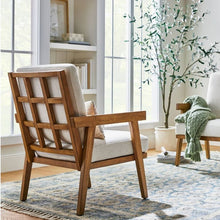 Load image into Gallery viewer, Grantsville Wood Frame Accent Chair with Grid Back
