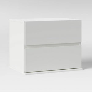 2 Drawer Modular Nightstand White