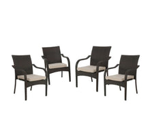 Load image into Gallery viewer, SET OF 4 Stackable Wicker Outdoor Dining Chairs 2022CDR (2 boxes)

