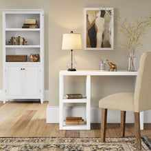 Load image into Gallery viewer, Wood Writing Desk with Storage
