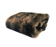Load image into Gallery viewer, Faux Mountain Coyote Handmade Luxury Throw
