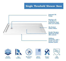 Load image into Gallery viewer, SlimLine 32 in. D x 60 in. W Single Threshold Shower Base in White
