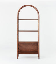 Load image into Gallery viewer, 72" Holladay Curved Wooden Bookcase
