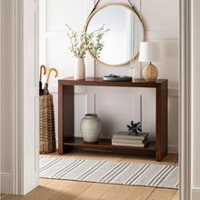 Load image into Gallery viewer, Fullerton Wood Console Table with Shelf Brown
