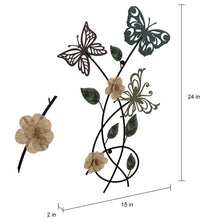 Load image into Gallery viewer, Metal Garden Butterflies Wall Art 1053AH
