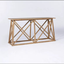 Load image into Gallery viewer, Copperton Wood X Base Console Table - Threshold™ designed with Studio McGee MRM1009
