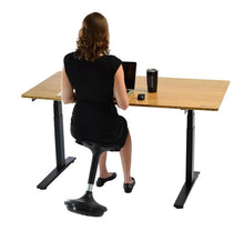 Load image into Gallery viewer, Wobble Standing Desk Office Chair Black Vinyl
