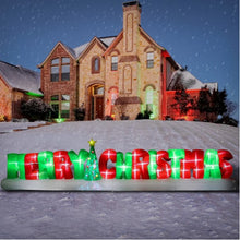 Load image into Gallery viewer, 20 ft. Inflatable Merry Christmas Sign - 20 ft Plastic
