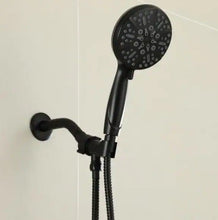 Load image into Gallery viewer, 5-Spray Patterns 5 in. High Pressure Wall Mount Handheld Shower Head in Matte Black
