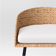 Load image into Gallery viewer, Landis Woven Backed Counter Height Barstool with Cushion
