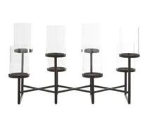 Load image into Gallery viewer, 15 in. Black Metal Candelabra
