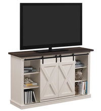 Load image into Gallery viewer, Terryville Barn Door TV Stand for TVs up to 60&quot;, Old White
