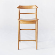 Load image into Gallery viewer, Kaysville Curved Back Wood Counter Height Barstool
